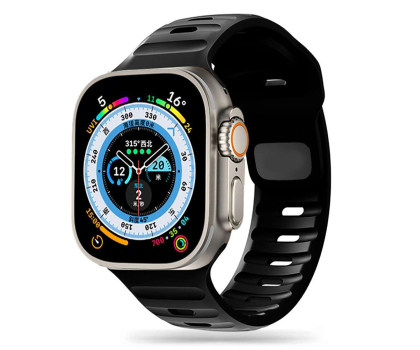 Pasek i akcesoria do zegarków TECH-PROTECT IconBand Line do Apple Watch 44/45/46/49 mm black